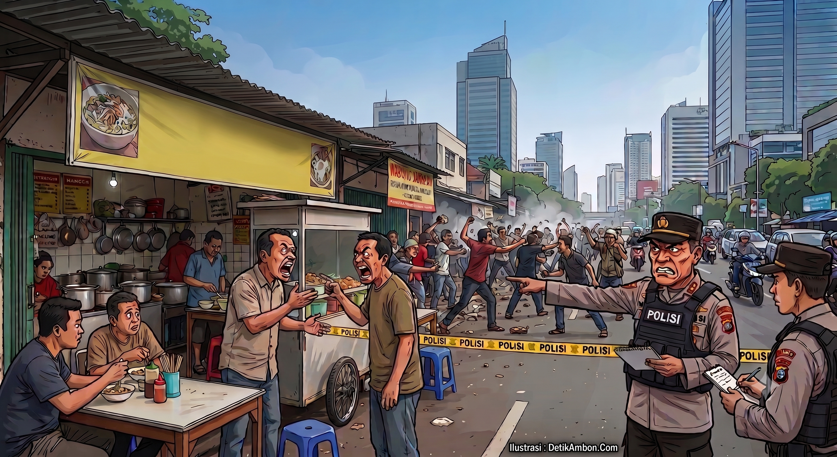Berawal dari Kesalahpahaman di Warung Sarapan, Polisi Ungkap Pemicu Bentrokan Jakpus