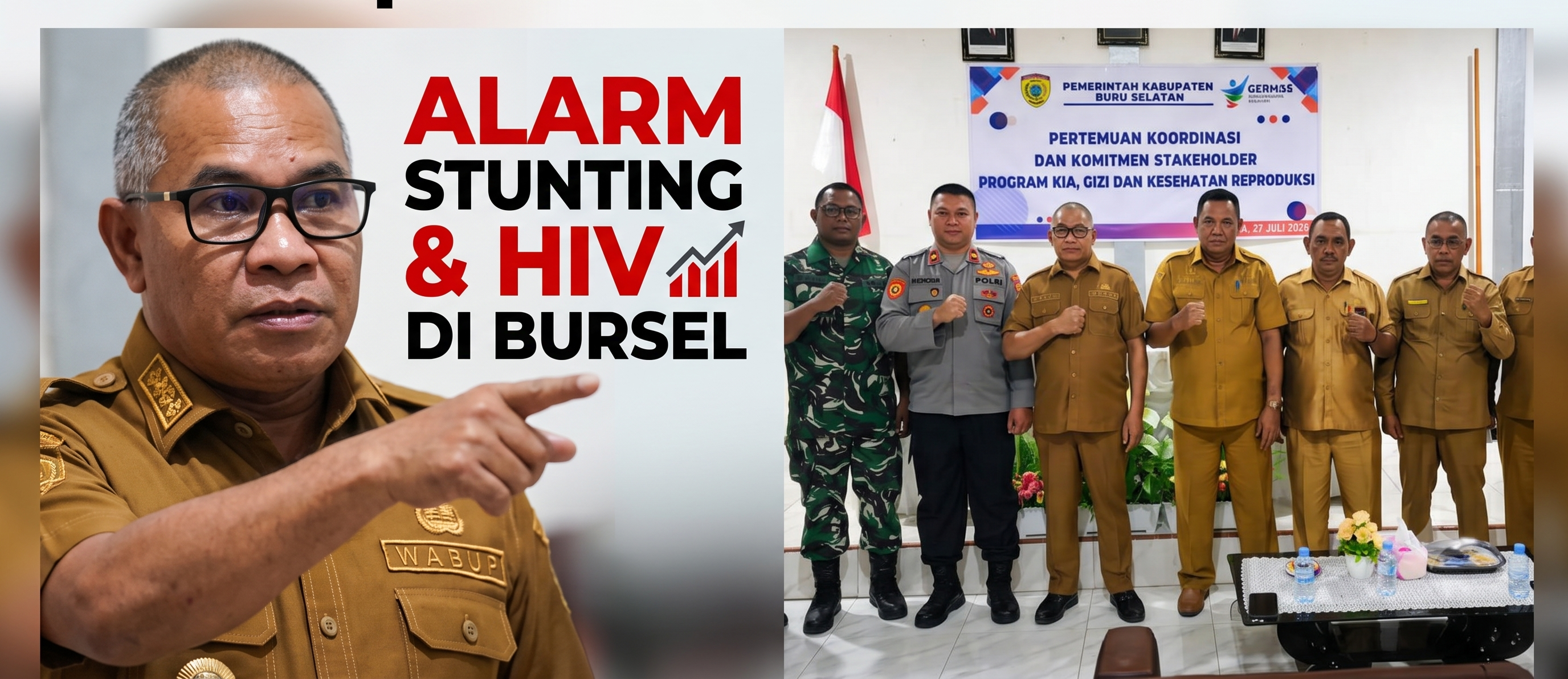  Alarm Stunting dan HIV di Bursel, Wabup Gerakkan Lintas Sektor 