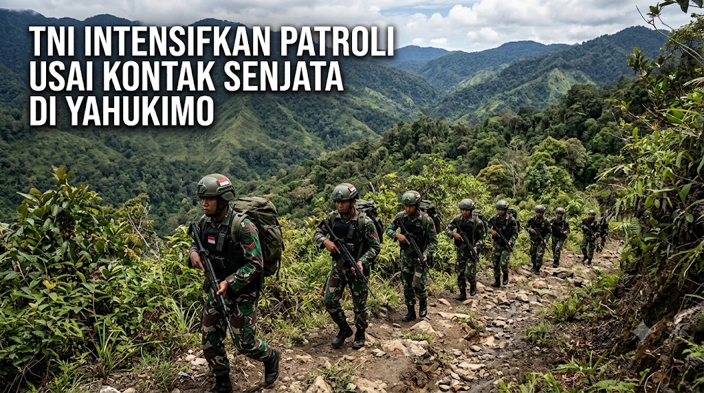 TNI Intensifkan Patroli Usai Kontak Senjata di Yahukimo