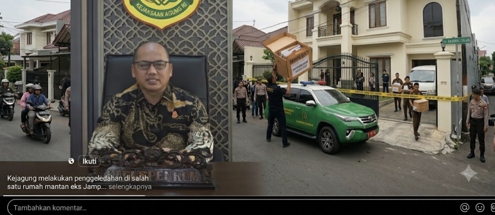 Kejagung Geledah Rumah di Rajawali Dalam dan Menyita Sejumlah Dokumen Kunci