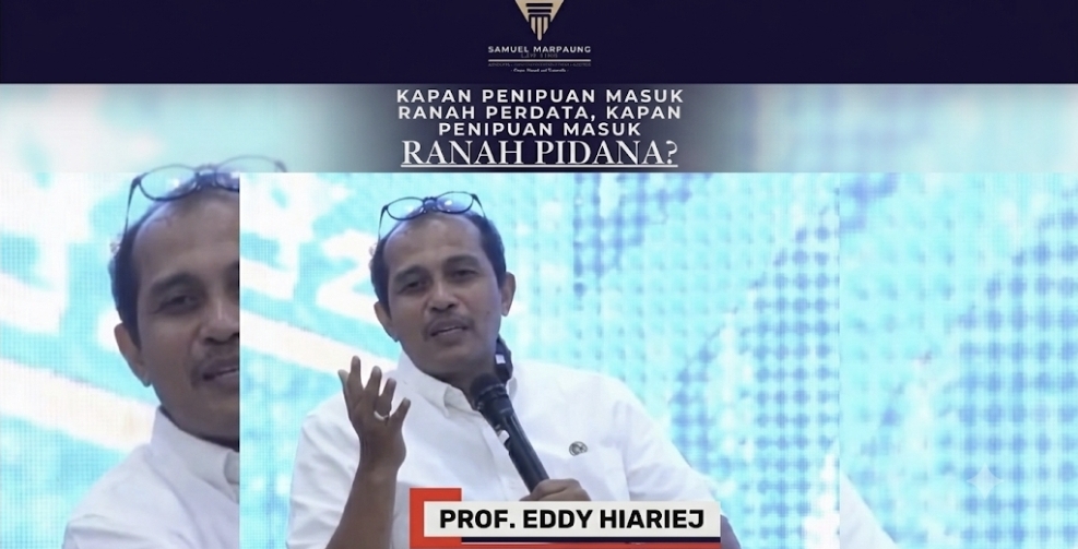 Awas Salah Lapor! Wamenkumham Prof. Eddy Hiariej Bongkar Rahasia Bedakan Penipuan Perdata vs Pidana