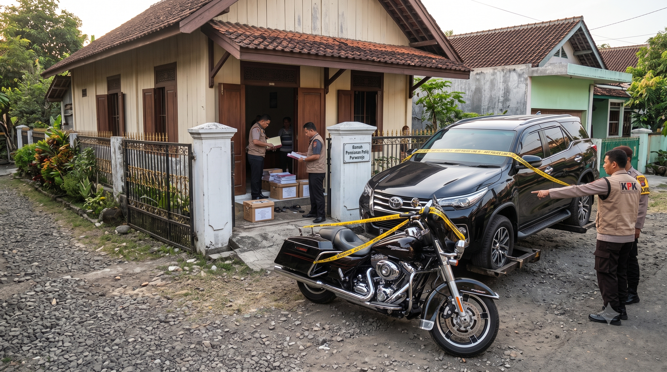 KPK Sita Fortuner dan Moge dari Rumah Pensiunan Polisi di Purworejo, Buntut OTT Bupati Pemalang