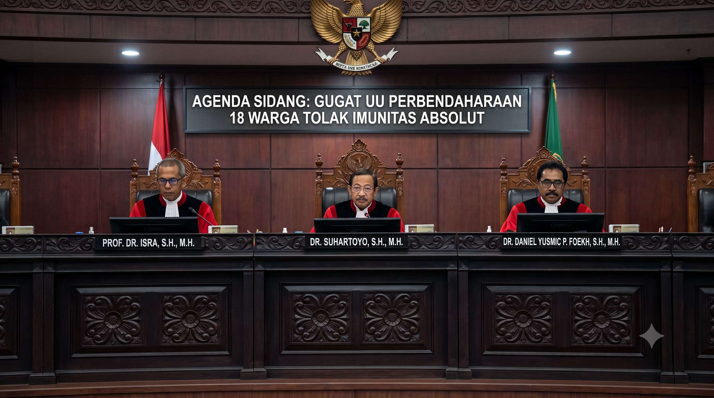 Gugat UU Perbendaharaan, 18 Warga Tolak Imunitas Absolut Negara di MK