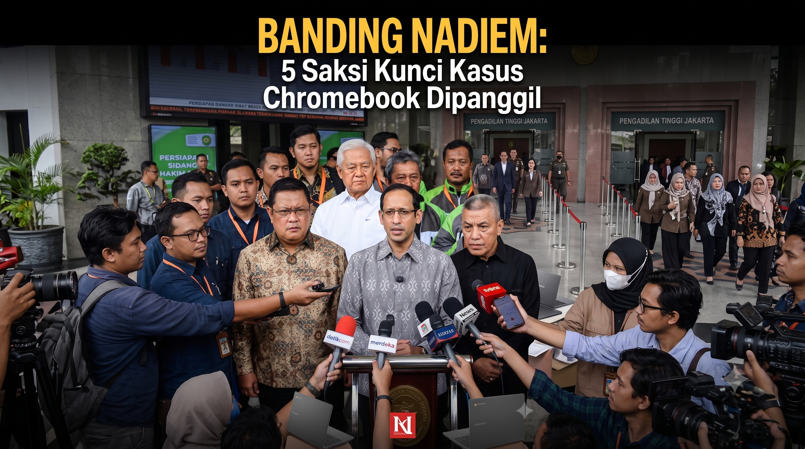 Banding Nadiem: 5 Saksi Kunci Kasus Chromebook Dipanggil