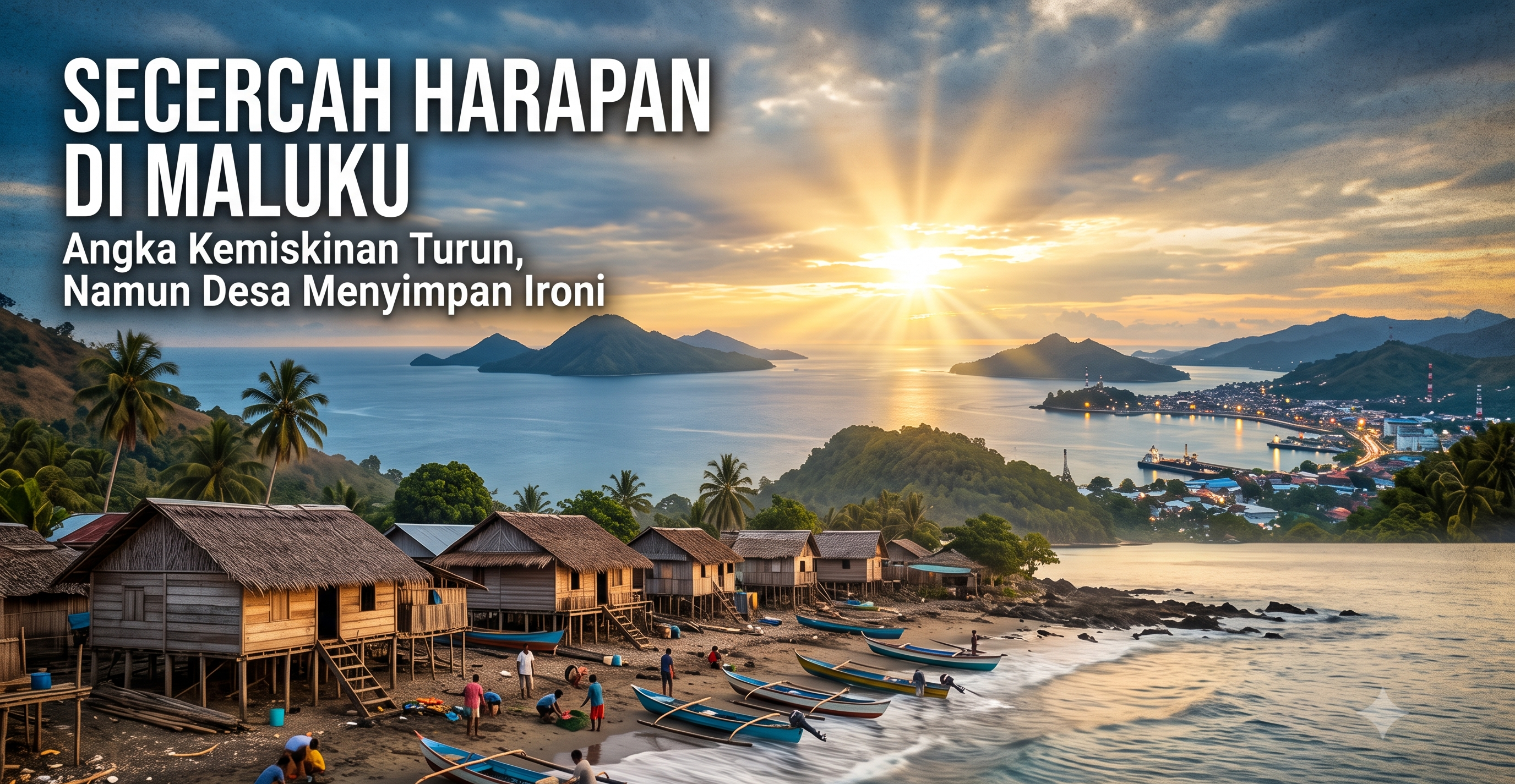 Secercah Harapan di Maluku: Angka Kemiskinan Turun, Namun Desa Menyimpan Ironi
