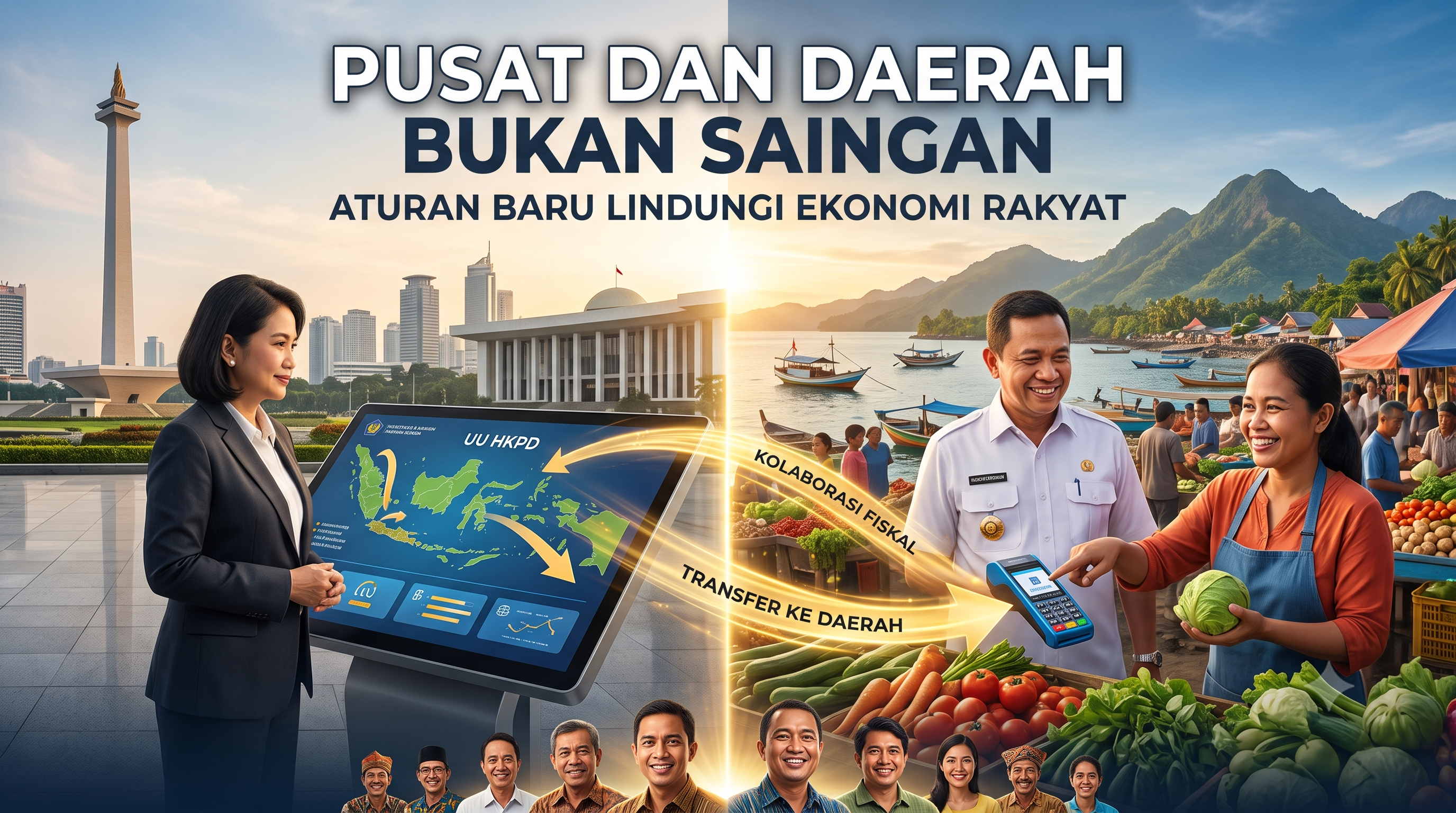 Pusat dan Daerah Bukan Saingan, Aturan Baru Lindungi Ekonomi Rakyat