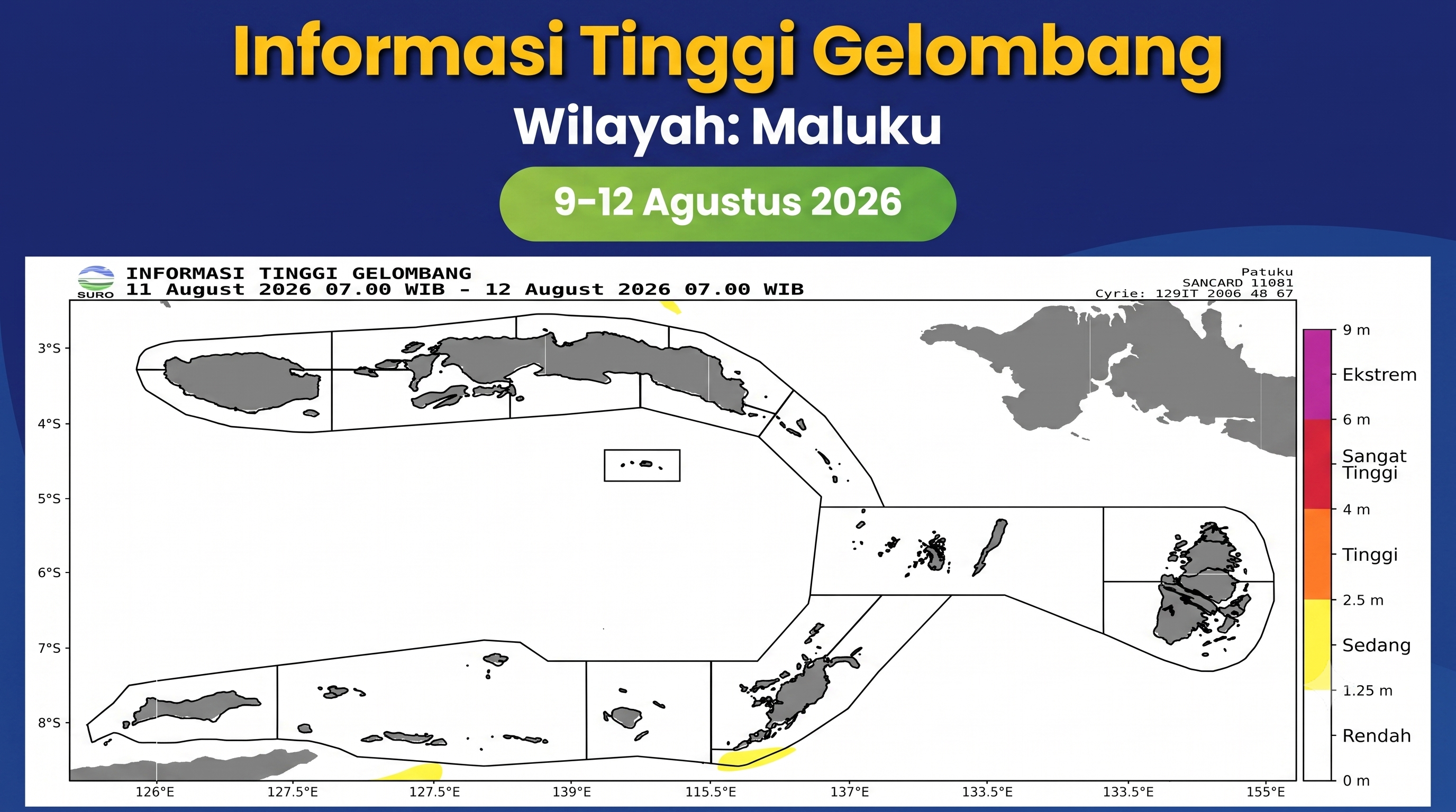 Waspadai Ancaman Gelombang Tinggi di Perairan Maluku