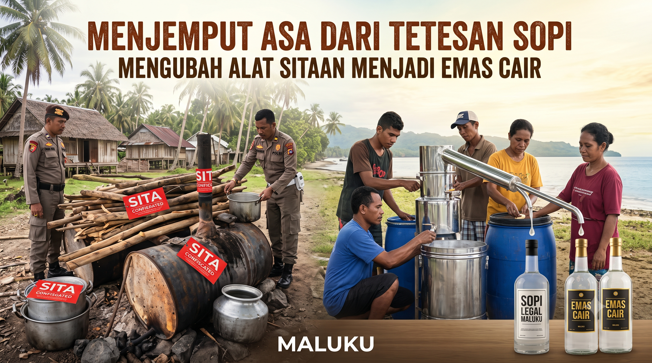  Menjemput Asa dari Tetesan Sopi : Mengubah "Alat Sitaan" Menjadi "Emas Cair" Maluku