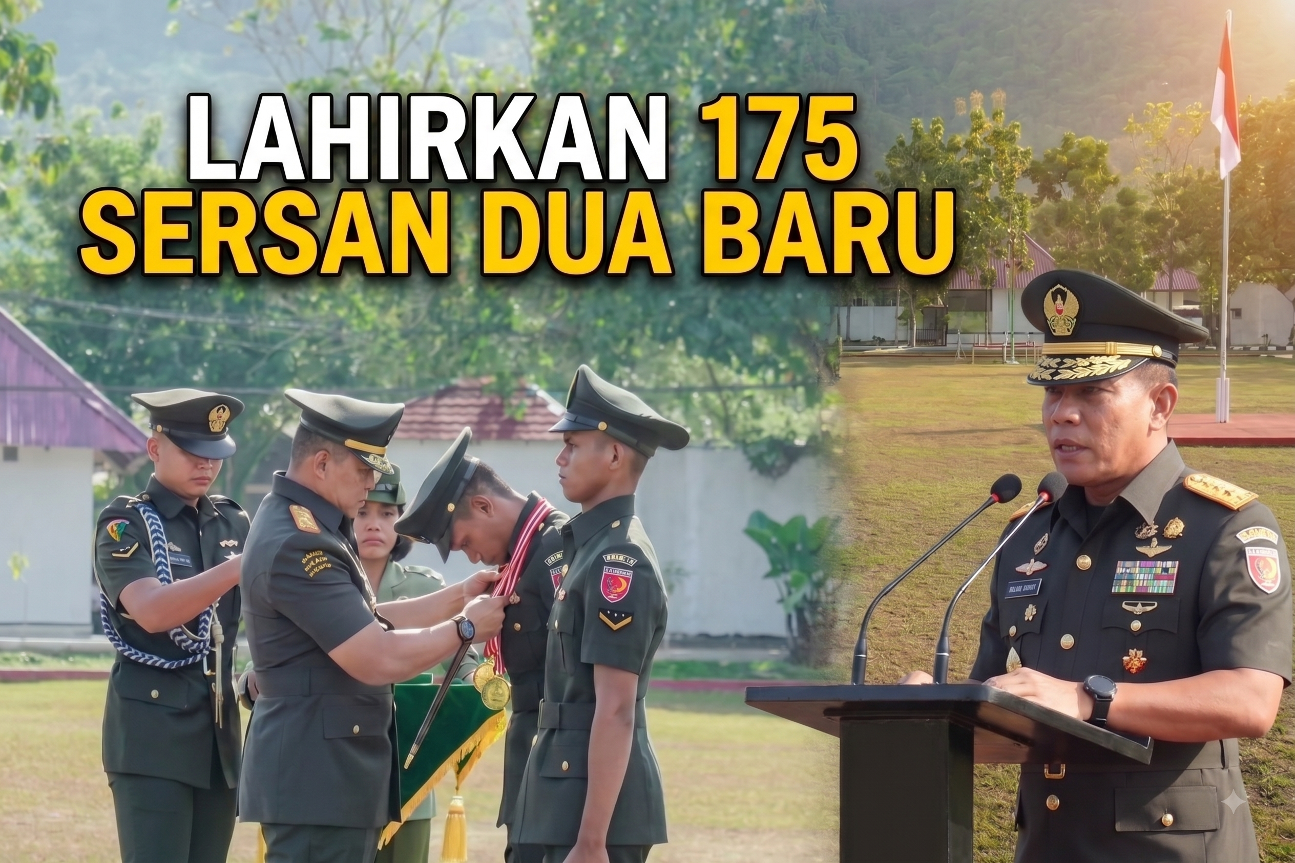 Lantik 175 Prajurit Bintara Infanteri, Pangdam XV/Pattimura Tekankan Mental Petarung Prima
