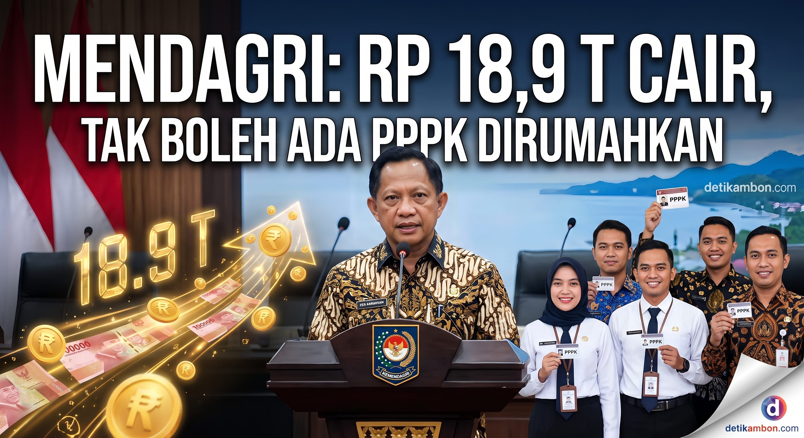 Mendagri: Rp 18,9 T Cair, Tak Boleh Ada PPPK Dirumahkan