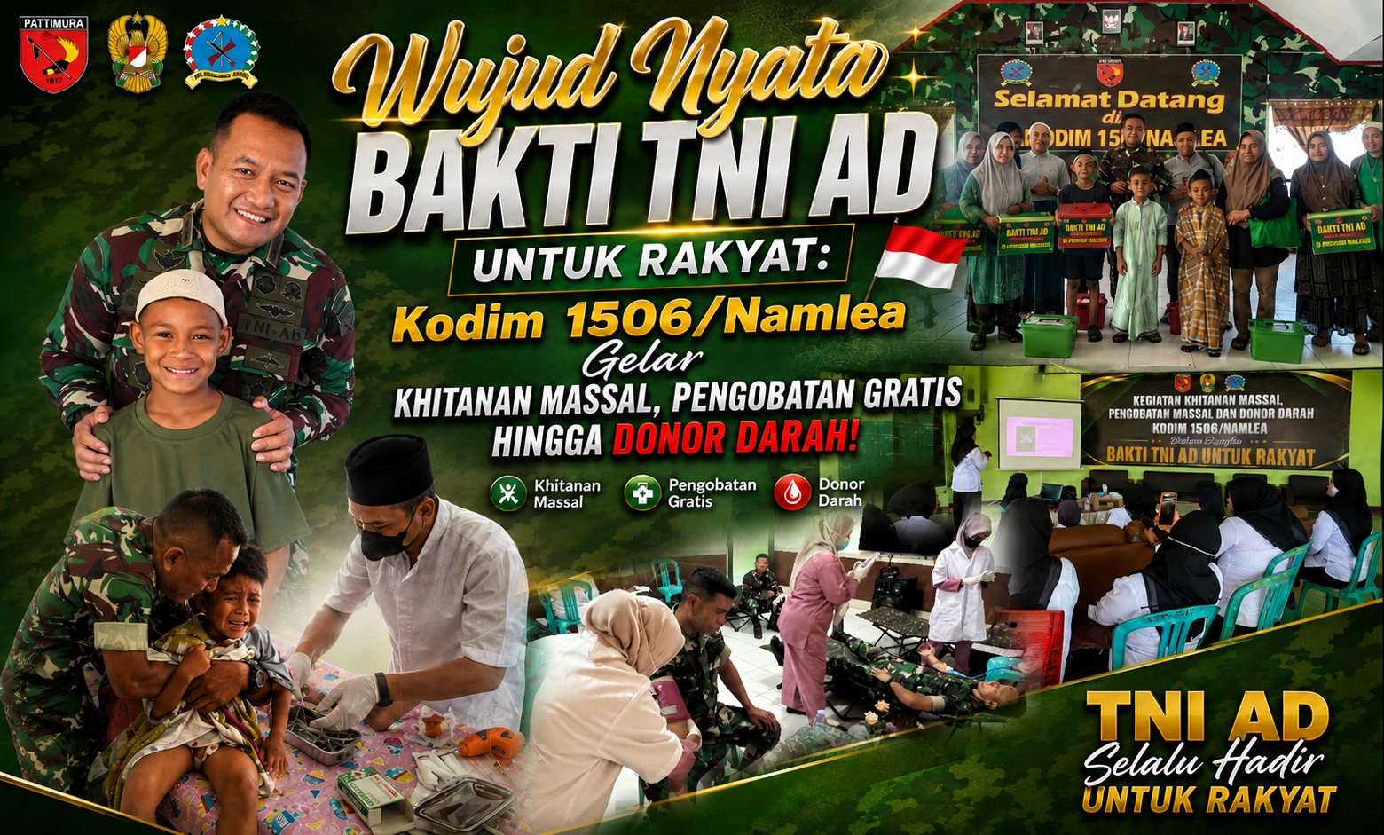 Kodim 1506 Namlea Buka Akses 3 Layanan Kesehatan