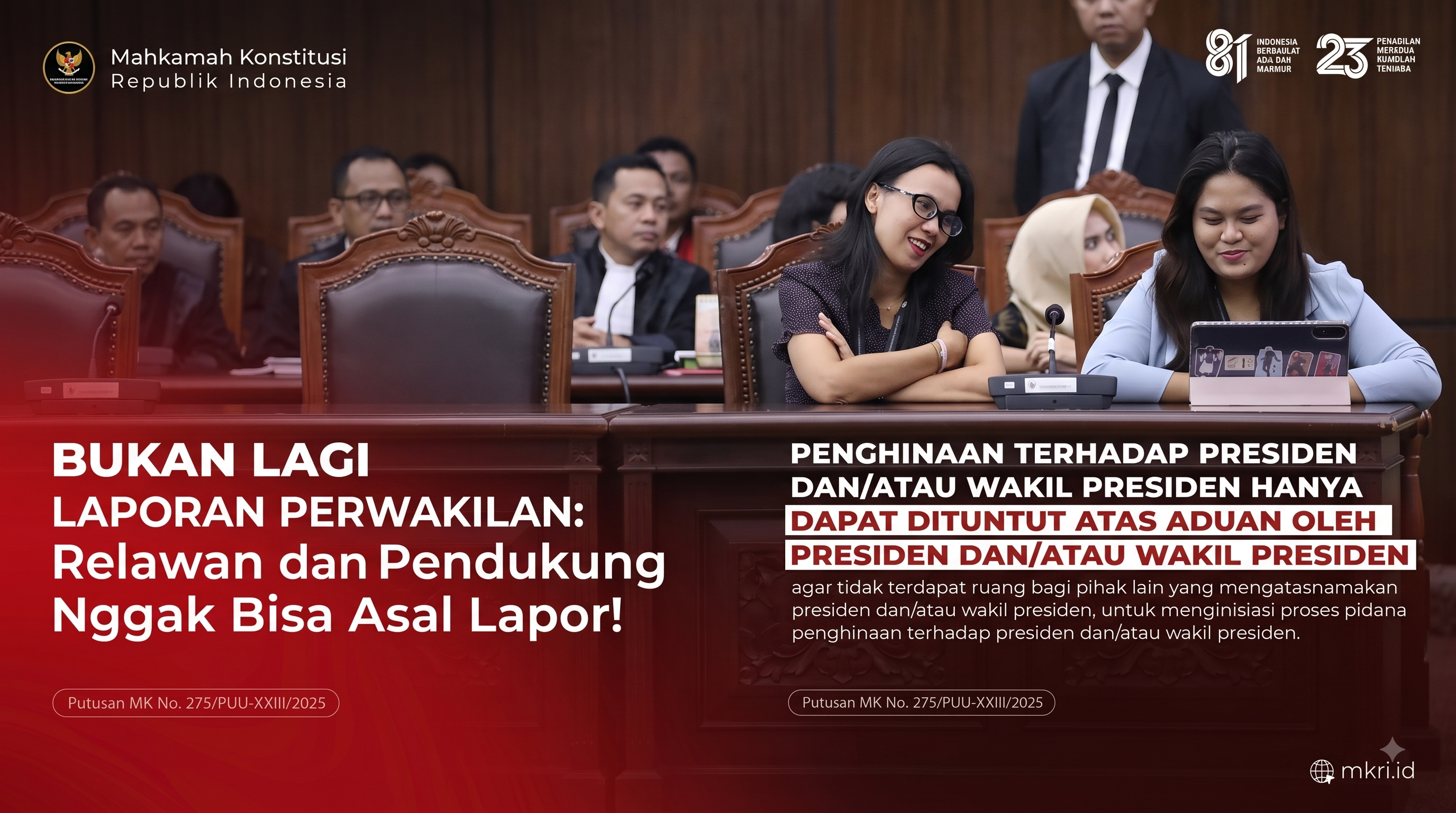 Sah! Kasus 'Hina Presiden' Kini Cuma Bisa Diproses Kalau Presiden Sendiri yang Lapor