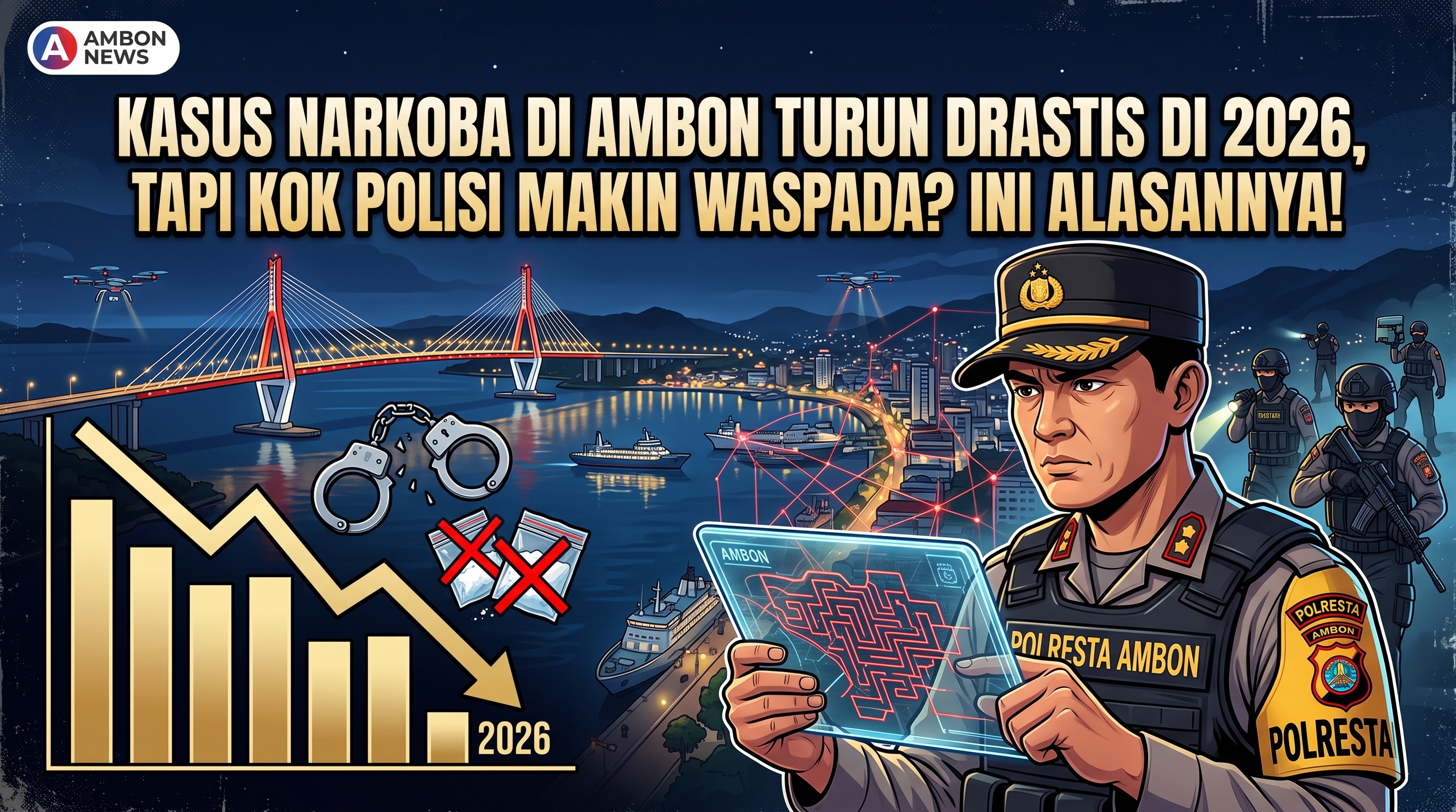 Kasus Narkoba Di Ambon Turun Drastis Di 2026, Tapi Kok Polisi Makin Waspada? Ini Alasannya!