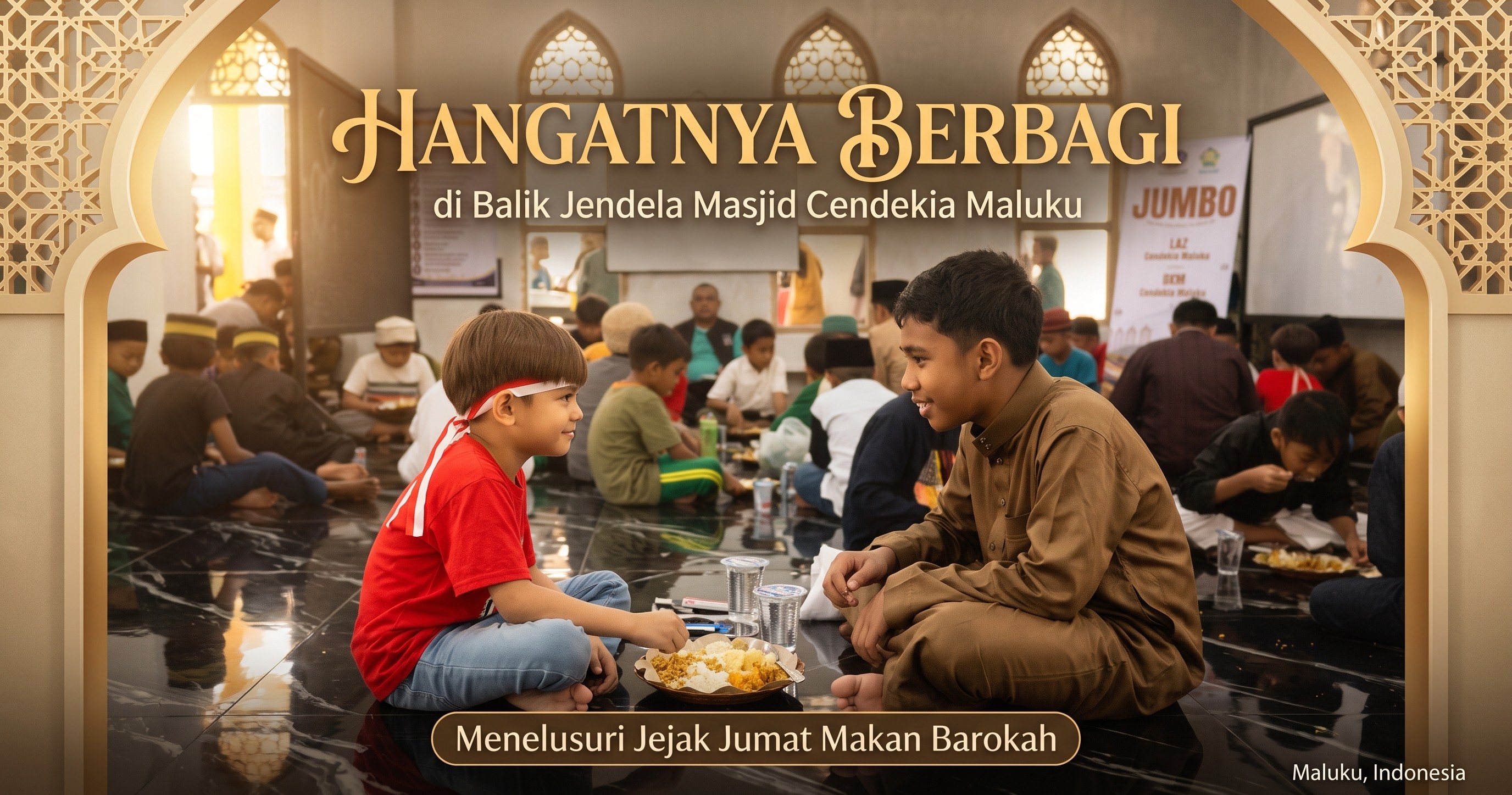 Hangatnya Berbagi di Balik Jendela Masjid Cendekia Maluku: Menelusuri Jejak Jumat Makan Barokah
