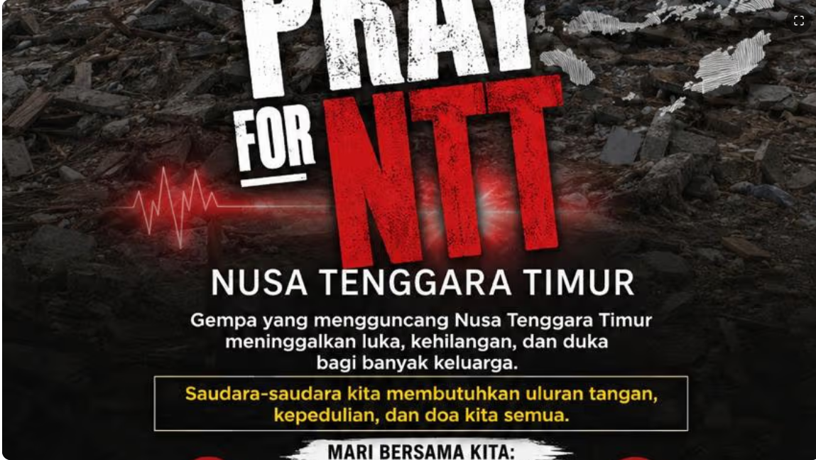 Gempa Dahsyat NTT: KOWANI Serukan Gerakan Solidaritas Nasional "Pray for NTT"