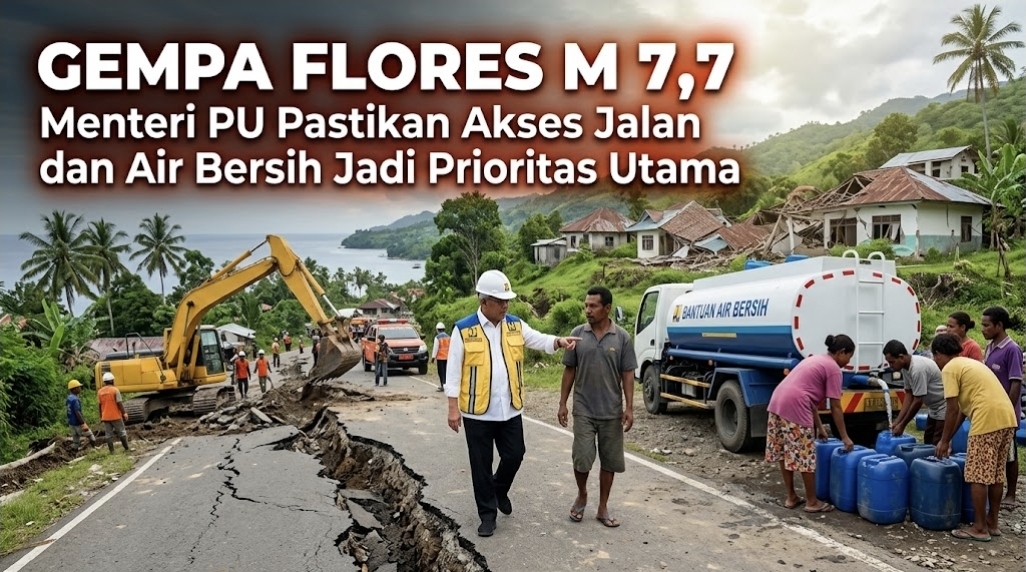 GEMPA FLORES M 7,7: Menteri PU  Pastikan Akses Jalan dan Air Bersih Jadi Prioritas Utama