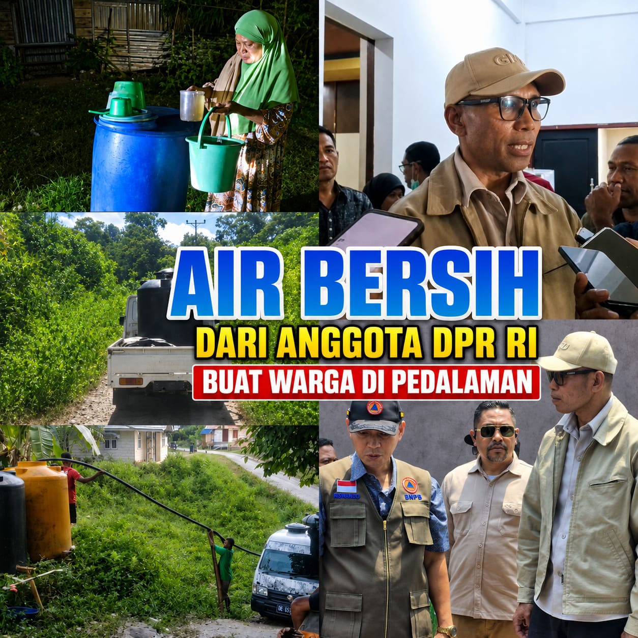 Krisis Air Bersih di Pedalaman, Kolatlena Suplai 15 Ton Air