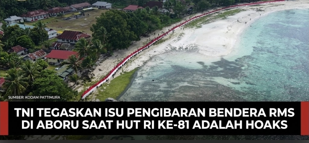 TNI Tegaskan Isu Pengibaran Bendera RMS di Aboru Hoaks