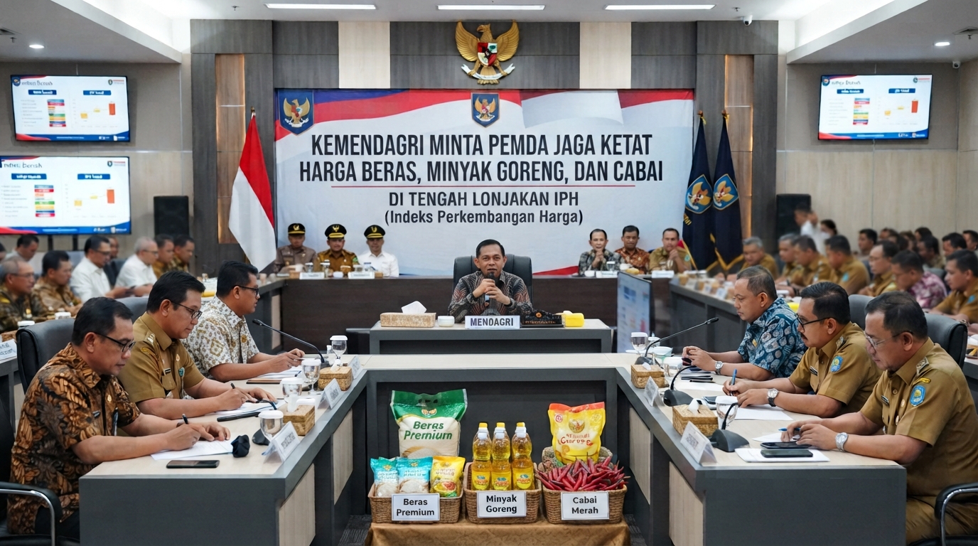Kemendagri Minta Pemda Jaga Ketat Harga Beras, Minyak Goreng, dan Cabai di Tengah Lonjakan IPH
