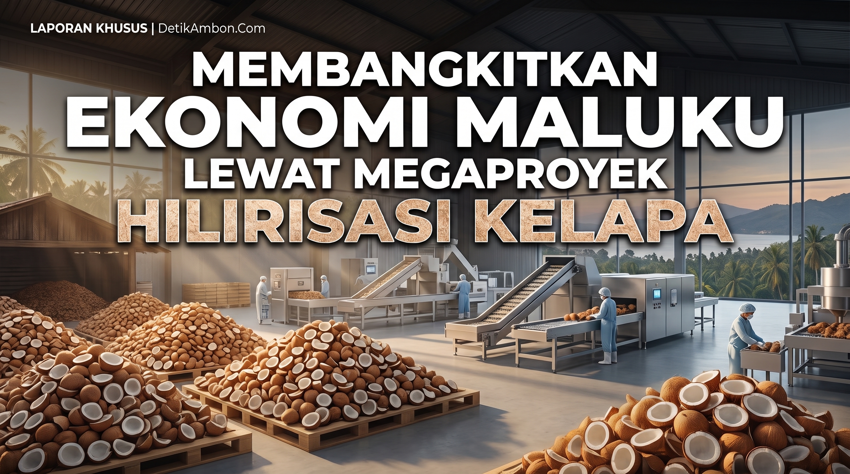 Membangkitkan Ekonomi Maluku lewat Megaproyek Hilirisasi Kelapa